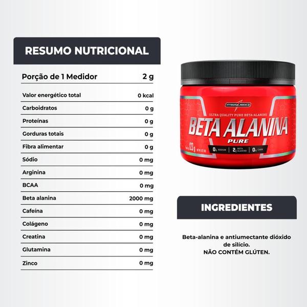 Imagem de Evora Pré Treino 150g + Beta Alanina 123g Integralmedica