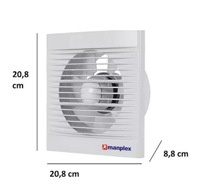 Exaustor Banheiro Lavabo Residencial 150mm 18w 220v Manplex Imagem de Exaustor Banheiro Lavabo Residencial 150mm 18w 220v Manplex
