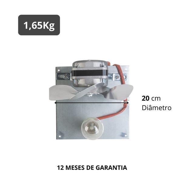 Imagem de Exaustor churrasqueira alv. c/ soquete 30cm Ventimais Bivolt 