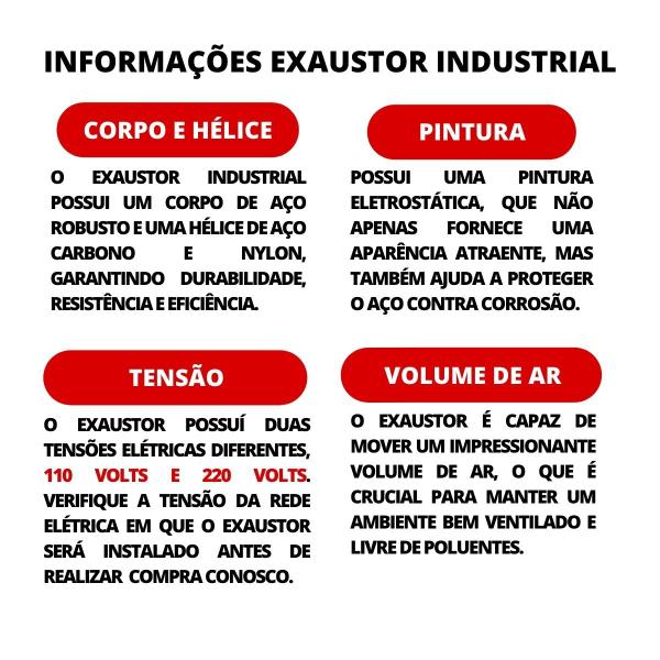 Imagem de Exaustor Industrial EX50 50cm 6500m³/h 220v Vitalex