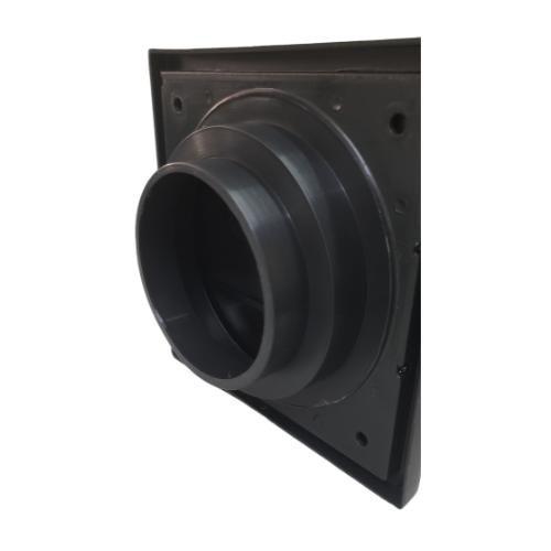 Exaustor Para Banheiros Com Grade 100/125mm Preto - Plastideal Imagem de Exaustor Para Banheiros Com Grade 100/125mm Preto