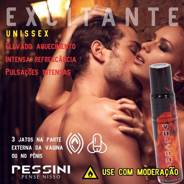 Imagem de Excitante Unissex Vulcanic Esquenta, Esfria e Pulsa!