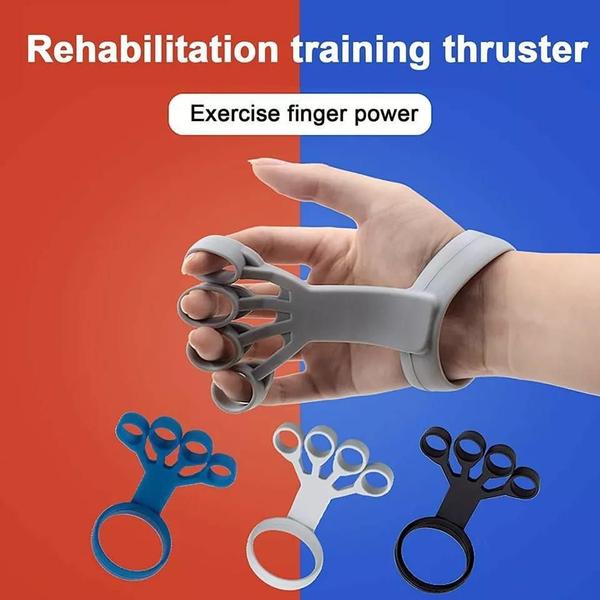 Imagem de Exercício Aperto Dedos Mãos Punho Para Fisioterapia (Cinza)