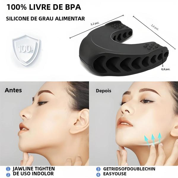 Imagem de Exercitador Facial U Forma Jawline Fitness - Fortalece Músculos da Mandíbula