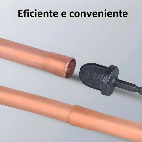 Imagem de Expansor de Tubo de Cobre com Haste Hexagonal - Conjunto de Ferramentas para Reparo de Ar Condicionado