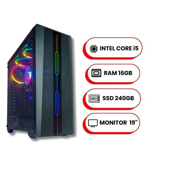 Experiência Premium Pc I5 3 G,16Gb Ram,Ssd 240Gb Monitor 19 - Ouzze Imagem de Experiência Premium Pc I5 3 G,16Gb Ram,Ssd 240Gb Monitor 19