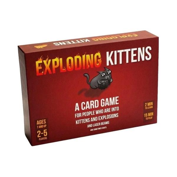 Imagem de Exploding Kittens: Jogo de Cartas Good vs Evil - 55 Cartas para Família e Adultos