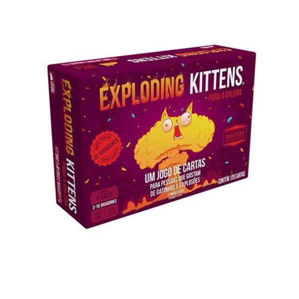 Imagem de Exploding Kittens: Para a Galera - Jogo de Cartas Galápagos