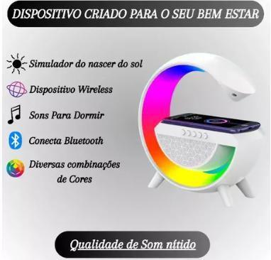 Imagem de Explosão de Som e Luz: G Speaker Smart em LED RGB Branco