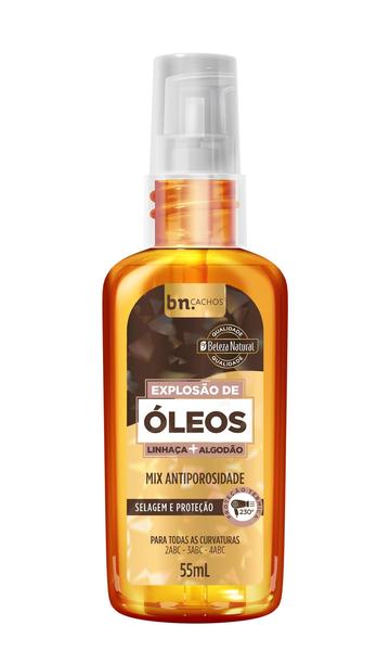 Explosão Óleos Linhaça + Algodão 55ml - bn.Cachos
