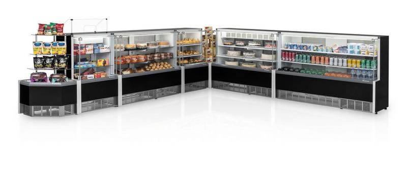 Imagem de Expositor Balcão Vitrine Freezer de Bolos, Tortas e Doces GElopar GPEA 1,40M 110/127V