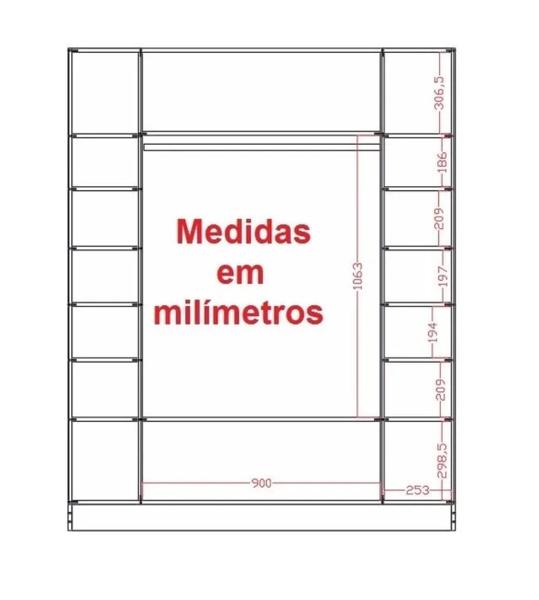 Imagem de Expositor Colméia Cabideiro Nichos = 3 Peças = Loja Roupas