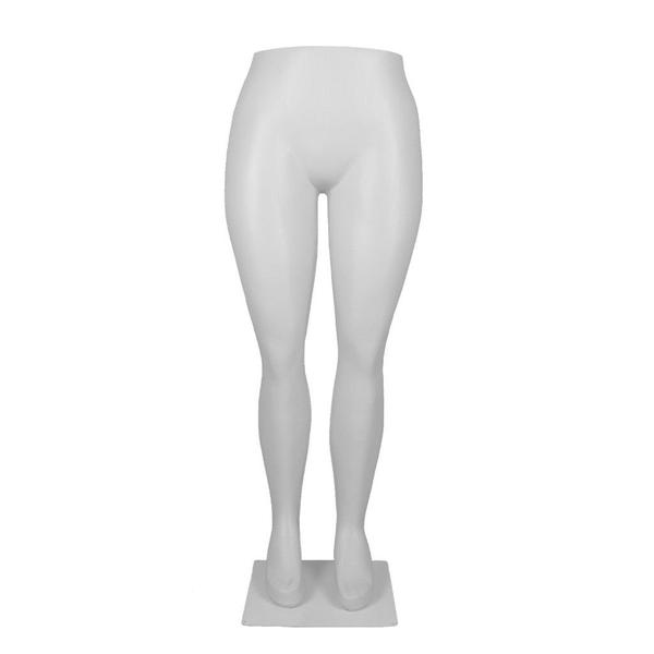 Imagem de Expositor de Calça Manequim Plus Size GG Feminino Expositor Branco com Base