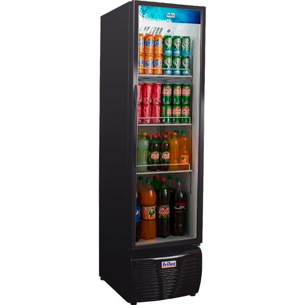 Imagem de Expositor Geladeira Visacooler Freezer para Bebidas Vertical 300 Litros Preto Frilux