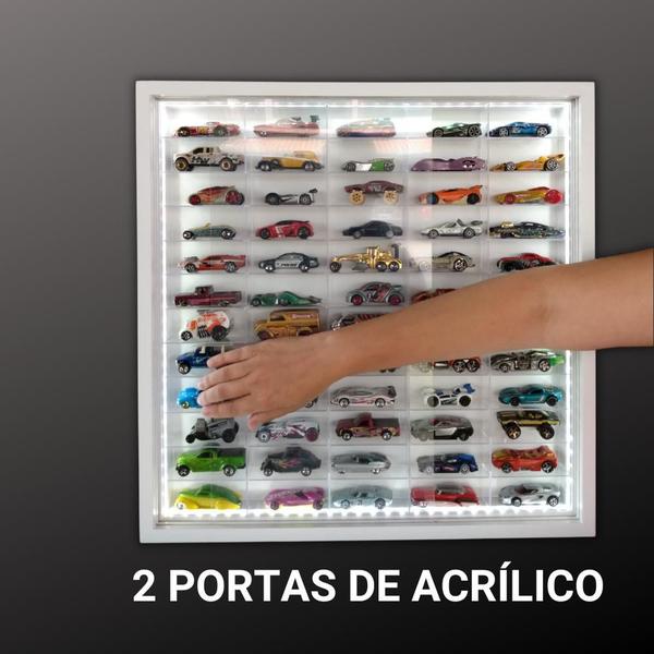 Imagem de Expositor Led 60 Nichos - Escala 1:64 carrinhos - cod 13021