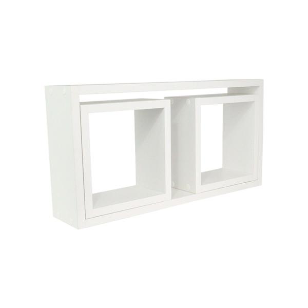 Imagem de Expositor Nicho para Decoração Kit c/3 0,50 x 0,25 x 0,10 - Branco