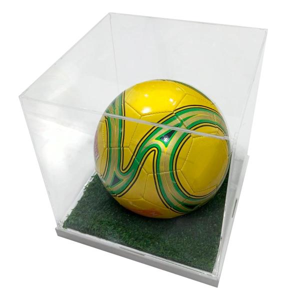 Expositor para bola de futebol e society gramado 25x25x25 - 3mm - SB Imagem de Expositor para bola de futebol e society gramado 25x25x25 - 3mm