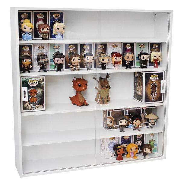 Imagem de Expositor Para Funko Pop MDF (para pops, Caixas, Rides E Super Sizes) branco - Dom Móveis