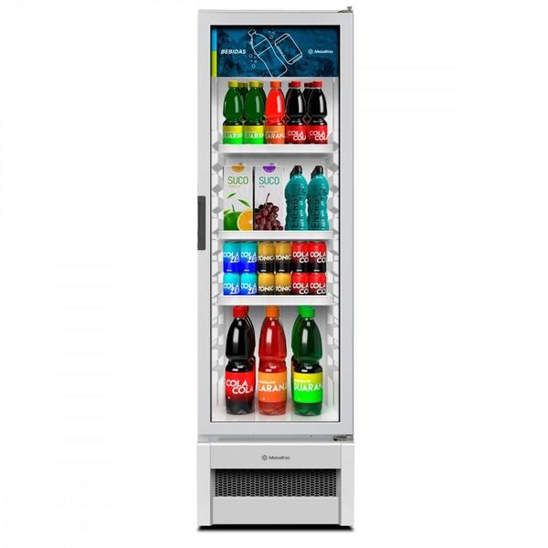 Expositor Refrigerado de Bebidas Metalfrio 324 Litros Branco VB28R 220V Imagem de Expositor Refrigerado de Bebidas Metalfrio 324 Litros Branco VB28R 220V