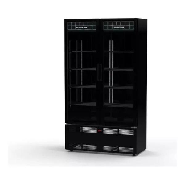 Imagem de Expositor Refrigerado Polofrio Mondrian 2 Portas Preto 220V