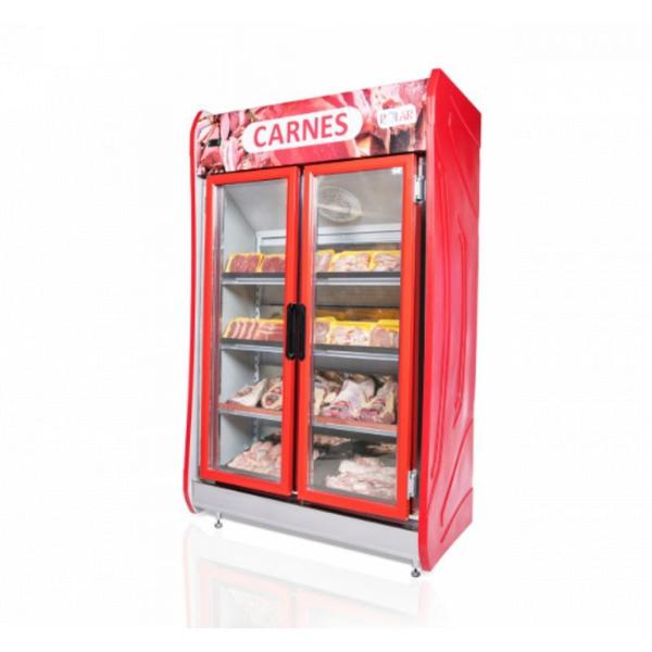 Expositor Vertical 02 Portas Para Carnes Polar MASPC-125 Vermelho 127v Imagem de Expositor Vertical 02 Portas Para Carnes Polar MASPC-125 Vermelho 127v