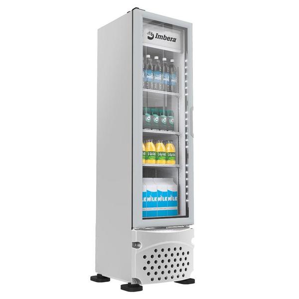 Expositor Vertical Imbera 1 Porta Vidro 229L Branco 220V VR08 Imagem de Expositor Vertical Imbera 1 Porta Vidro 229L Branco 220V VR08