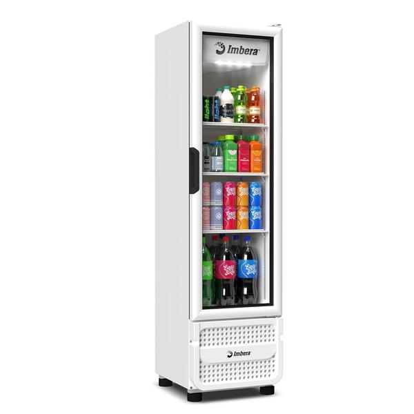 Imagem de Expositor Vertical Imbera 453 Litros Porta de Vidro Branco VRS16  Bivolt