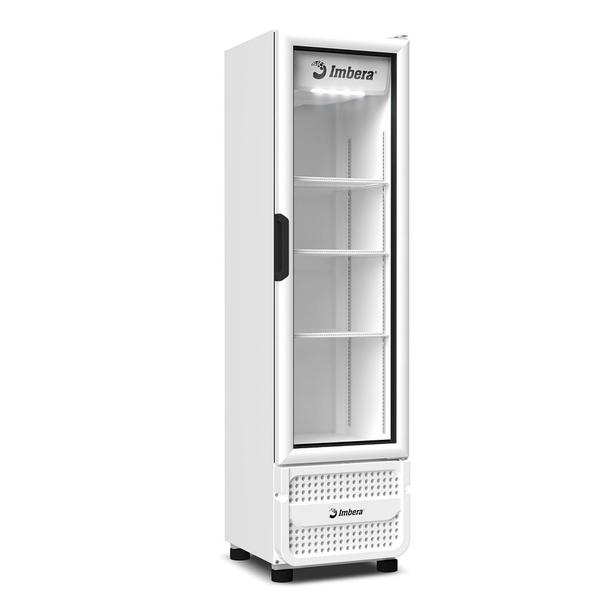 Imagem de Expositor Vertical Imbera 453 Litros Porta de Vidro Branco VRS16  Bivolt