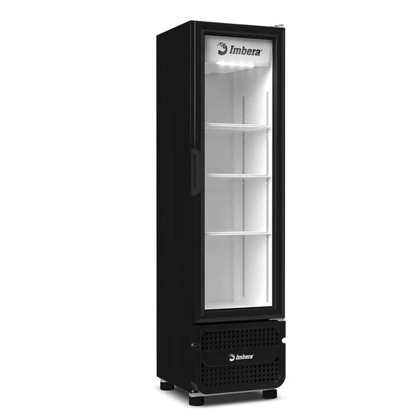 Imagem de Expositor Vertical Imbera 453 Litros Porta de Vidro Preto VRS16  Bivolt