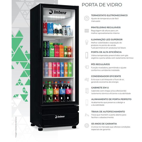 Expositor Vertical Imbera 485 Litros Preto VRS16 - 220V Imagem de Expositor Vertical Imbera 485 Litros Preto VRS16 - 220V