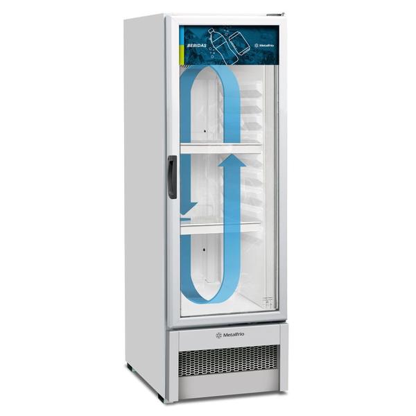 Expositor Vertical Porta de Vidro 256 Litros Metalfrio VB25R Branco 220V Imagem de Expositor Vertical Porta de Vidro 256 Litros Metalfrio VB25R Branco 220V