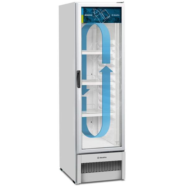 Imagem de Expositor Vertical Porta de Vidro 324 Litros Metalfrio VB28R Branco 220V