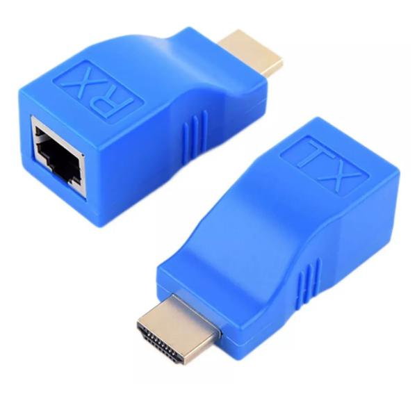 Imagem de Extender Hdmi 4k 3d 1.4 20/30m Para Rj45 Sobre Cat 5e/6 Rede