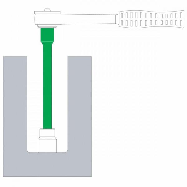 Imagem de Extensão 10" em Aço Cromo Vanádio - Encaixe 1/2"