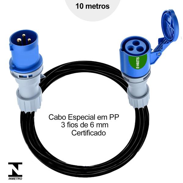 Imagem de Extensão 32a p Carregador Carro Elétrico 10 Metros Volvo