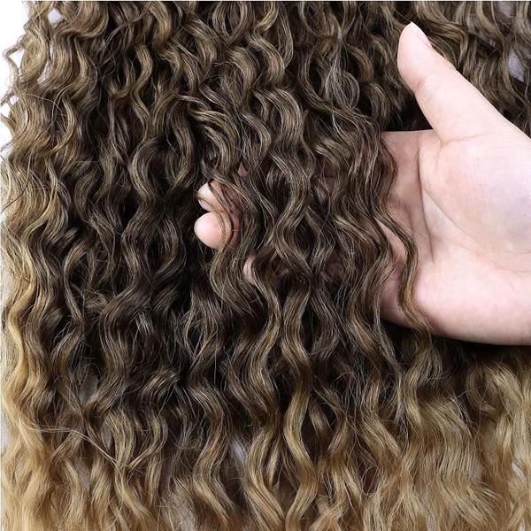 Extensão de Cabelo Sintético Crespo - Rabo de Cavalo 26 Polegadas - Cor Natural Imagem de Extensão de Cabelo Sintético Crespo - Rabo de Cavalo 26 Polegadas - Cor Natural