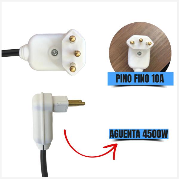 Imagem de Extensão Elétrica 20 Metros 10a Cabo Pp2x2,5mm Plug 90