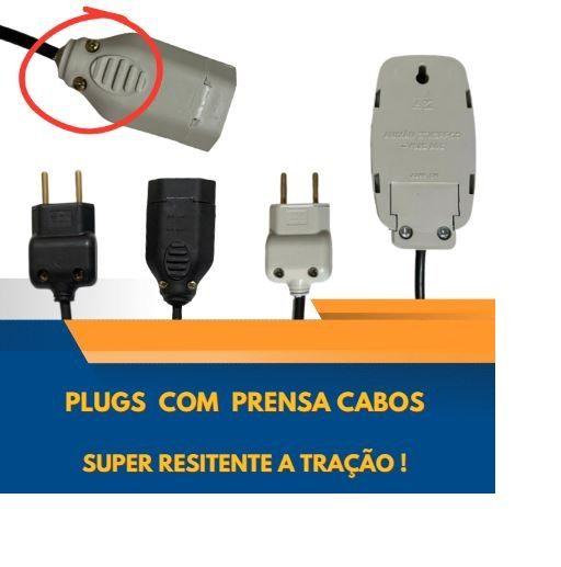 Imagem de Extensão Elétrica 40 Metros Tripolar 10a 3 Tomadas Bivolt Plug Reto - Extensão Elétrica Tripolar