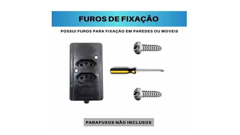 Imagem de Extensão Elétrica 5 Metros 10a/20a Cabo Pp2x1,0mm 