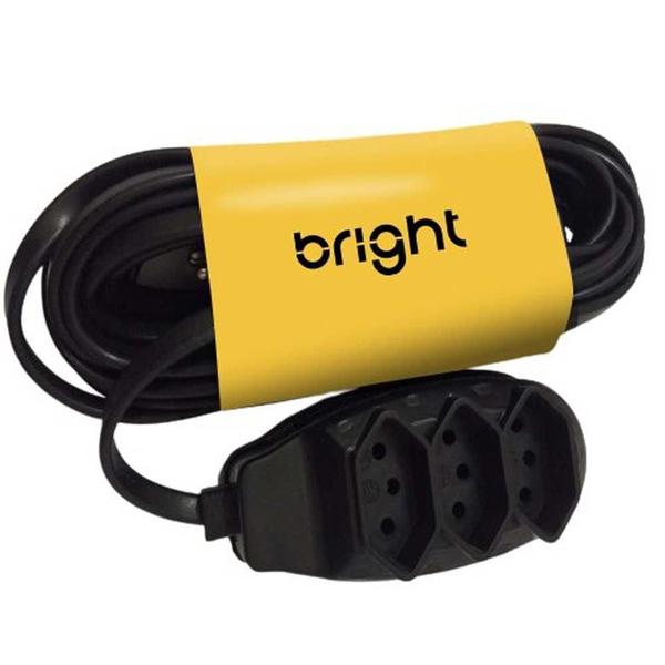 Imagem de Extensão Elétrica Multipla Bright 3Metros 3 Pinos 2P+T FL007