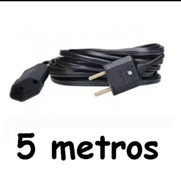 Imagem de Extensão elétrica prolongada Compacta Reforçada cabo pp 2x1.5 mm emborrachada 05 metros