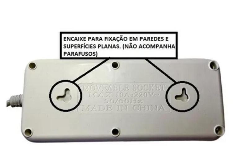 Imagem de Extensão Elétrica Régua 5 Tomadas Cabo 1,50mt 2 Usb CAR-1102