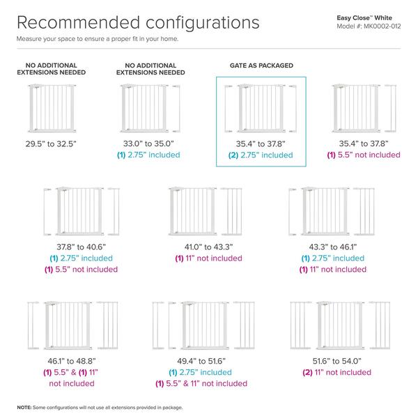 Imagem de Extensão Munchkin Baby Gate, Branco, 11 , Modelo MK0081
