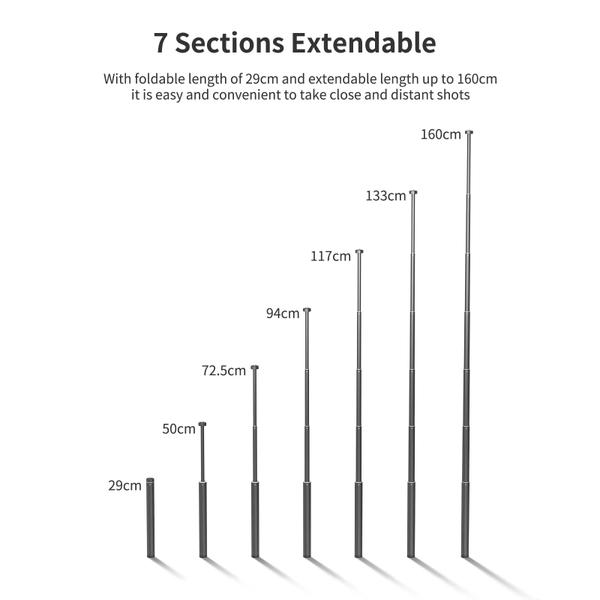 Imagem de Extensão Selfie Stick UUrig para câmeras de ação INSTA360