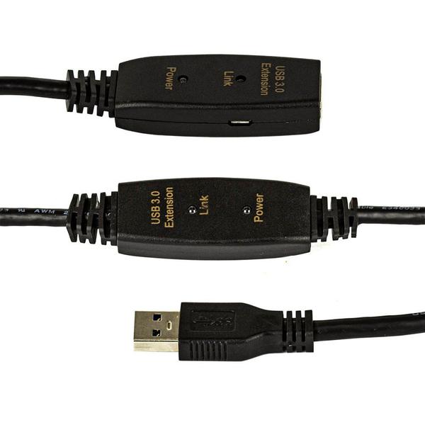 Imagem de Extensão USB 3.0 Ativo Repetidor Macho Fêmea - 5 Metros