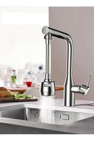 Extensor Arejador Inox Para Torneiras Cozinha Articulado 360 - Iron Fit Imagem de Extensor Arejador Inox Para Torneiras Cozinha Articulado 360