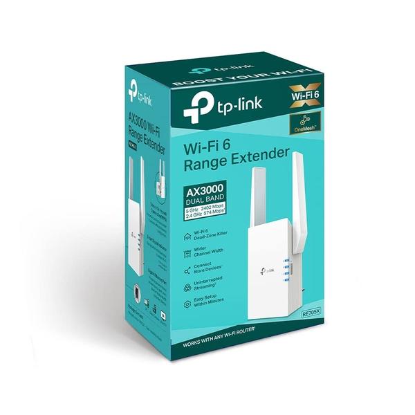 Imagem de Extensor de alcance Wi-Fi 6 TP-Link AX3000 de banda dupla RE705X