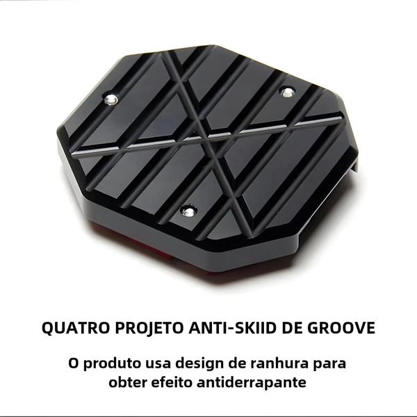 Imagem de Extensor de Apoio para Motocicleta, Bicicleta e Scooter - Base Antiderrapante Ampliada