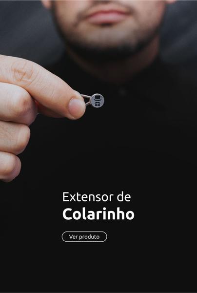 Imagem de Extensor De Botão Para Colarinho Punho Camisa Social Slim