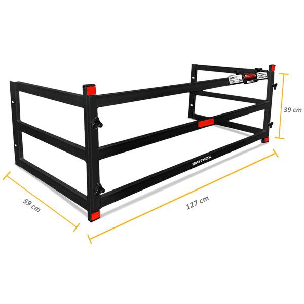 Imagem de Extensor de Caçamba S10 2012 a 2021 Divisor de Cargas Preto ED